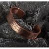 DEMMEX 3mm Thick Solid Copper Bracelet for Men & Women – 100% Pure, Raw, Uncoated Copper Cuff Bangle, Non-Magnetic – Heavy Gauge Thickest of Its