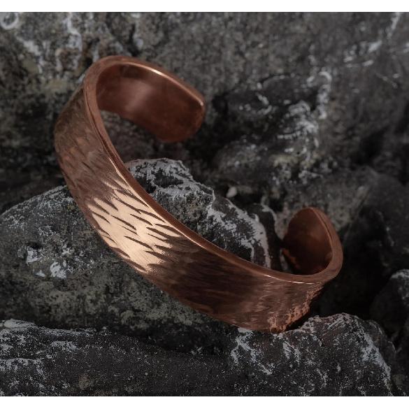 DEMMEX 3mm Thick Solid Copper Bracelet for Men & Women – 100% Pure, Raw, Uncoated Copper Cuff Bangle, Non-Magnetic – Heavy Gauge Thickest of Its