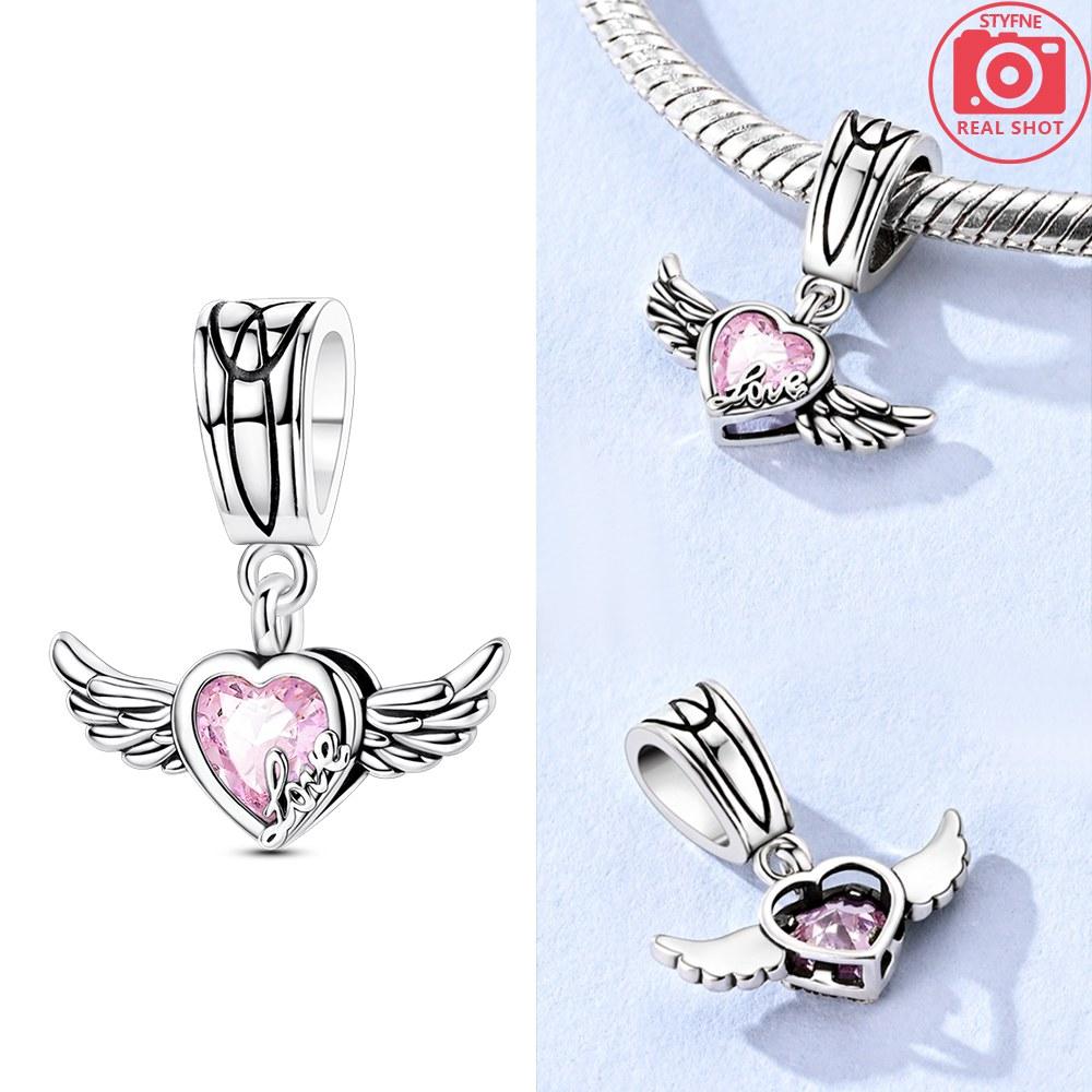 Heart-Shaped Rose Beads Copper Colors Charm Beads Fit Original Charms Bracelet Beads For Women Jewelry Making Gifts