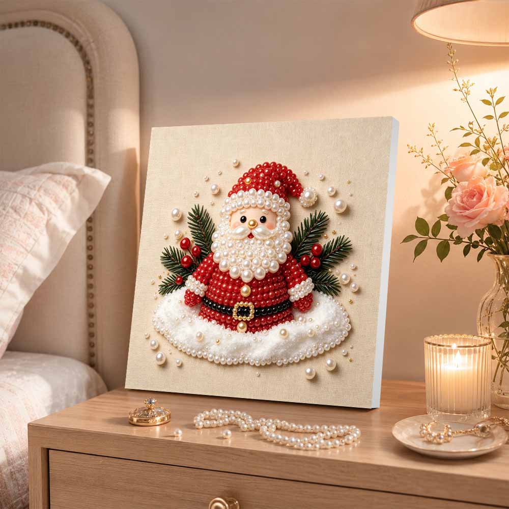 Pearl Painting Santa Claus Christmas Art Kit DIY Home Decor Painting