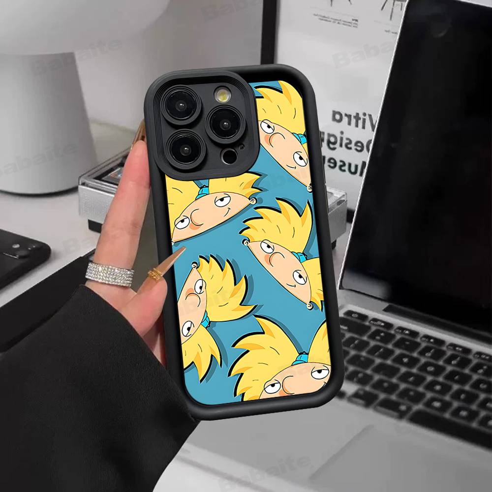 Hey A_Arnolds Cartoon For IPhone 17 15 13 12 11 14 Pro Max X XR XS 16 Plus Shockproof Candy Back Cover