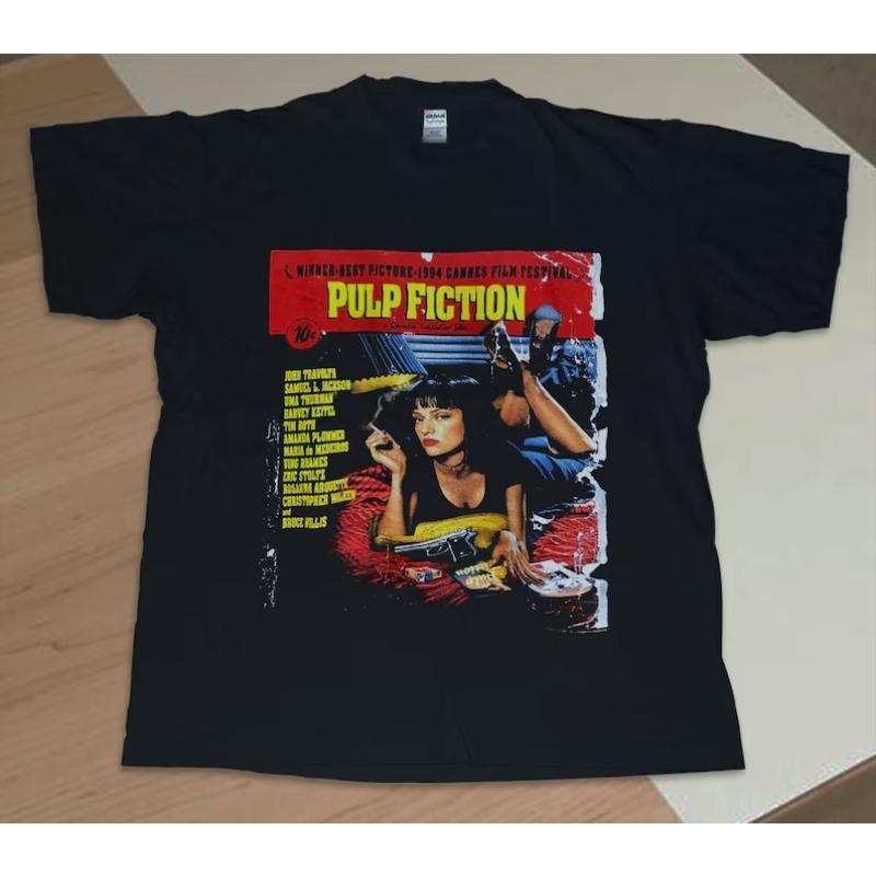 

Retro Pulp Fiction Summer New Unisex Casual Fashion Harajuku Style Tshirt 4XL