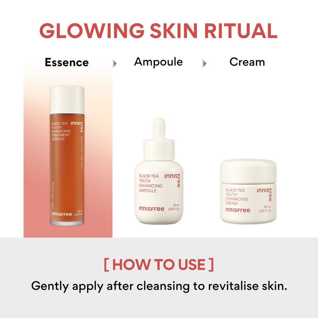 60pcs/60ml_[INNISFREE] Black Tea Youth Enhancing Treatment Essence 1ml (Sample Sachet)