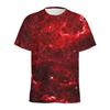 Men's 3D Printed Galaxy Space T-Shirt Colorful Starry Sky Pattern Loose Short Sleeve Round Neck Summer Street Tee Top