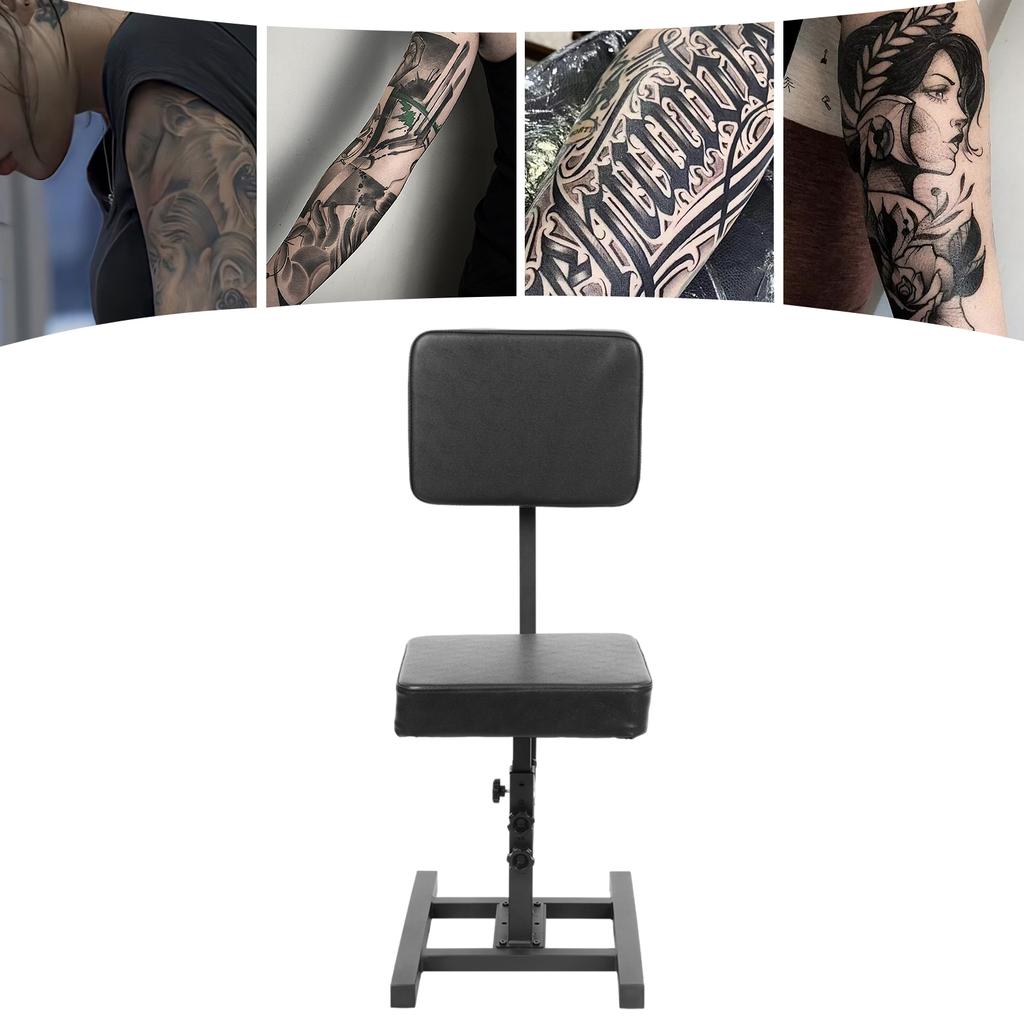 Professioneller höhenverstellbarer Tattoo-Barbierstuhl, Mehrzweck-Friseursalonstuhl mit 180° verstellbarer Rückenlehne (Kapazität 220 lbs)