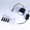 High Power Yellow And White Double Color Ribbon Tangent Led Bifocal Lens 80W Middle Net Led Headlights Motorcycle Spotlights