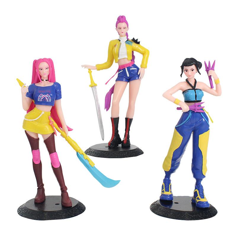 Live-Action Dämonenjägerin Girlgroup Figuren - K-Pop Idol Gruppe Peripherieartikel, Cartoon Modell Spielzeug & Ornamente