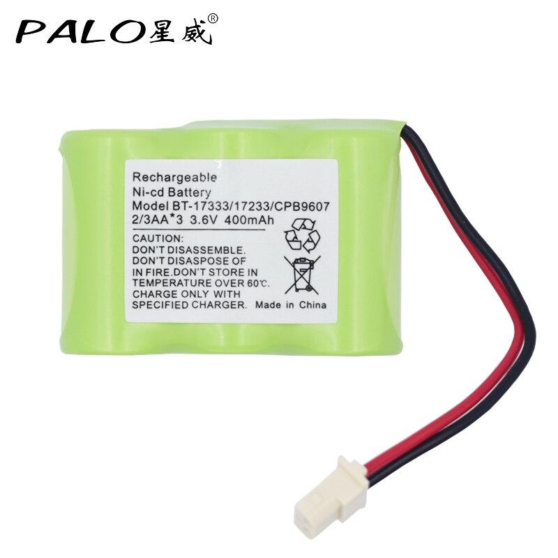 PALO 3.6V 400mAh Ni-CD Cordless Rechargeable Battery BT-17333 CPB9607 Replacement Pack BT-163345 BT27333 FF1765S FF1770 FF1775