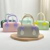 Durable Silicone Handbag Washable Toiletry Organizer Tote Underarm Purse Bow Mini Tote  Sweet Girls