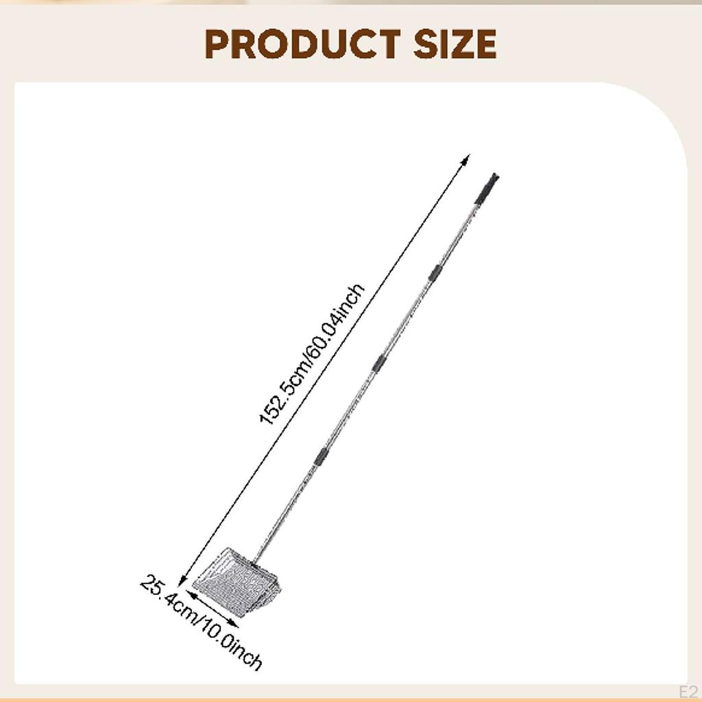 Cat Litter Extended Handle Cleaning Tool Premium Stainless Steel Versatile Metal Pooper Lifter