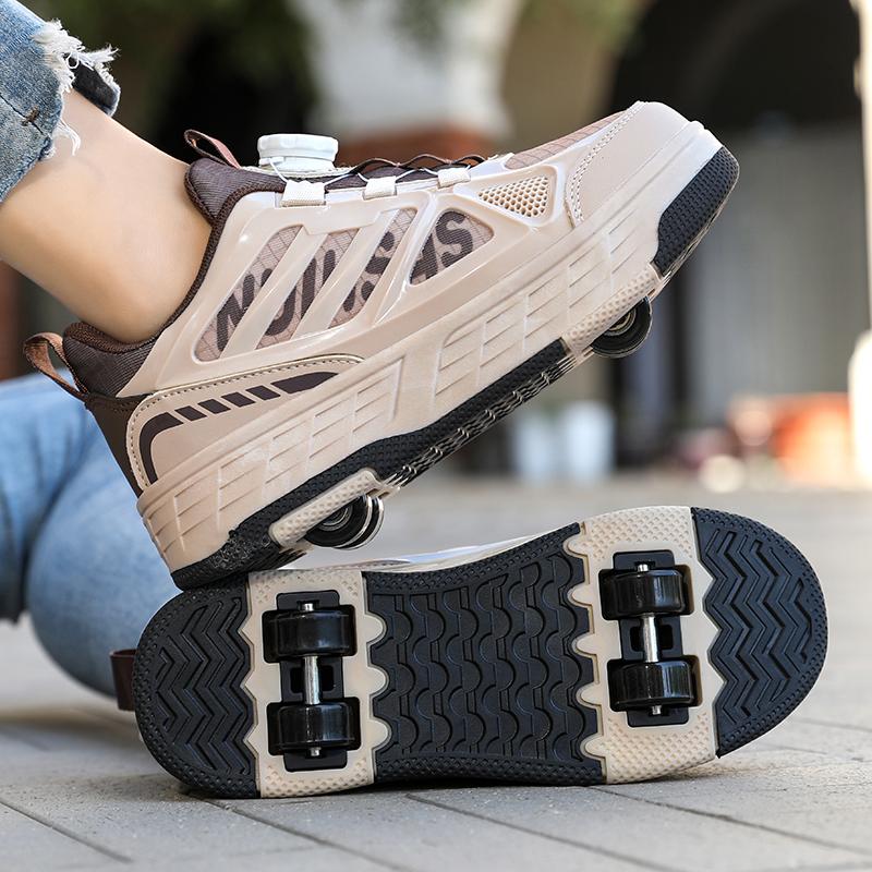 Stivali Sportivi a Quattro Ruote per Bambini Pattinaggio a Rotelle Come Scarpe Sportive Piatti Scarpe da Pattinaggio Scarpe Sportive Scarpe da Pattinaggio da Donna