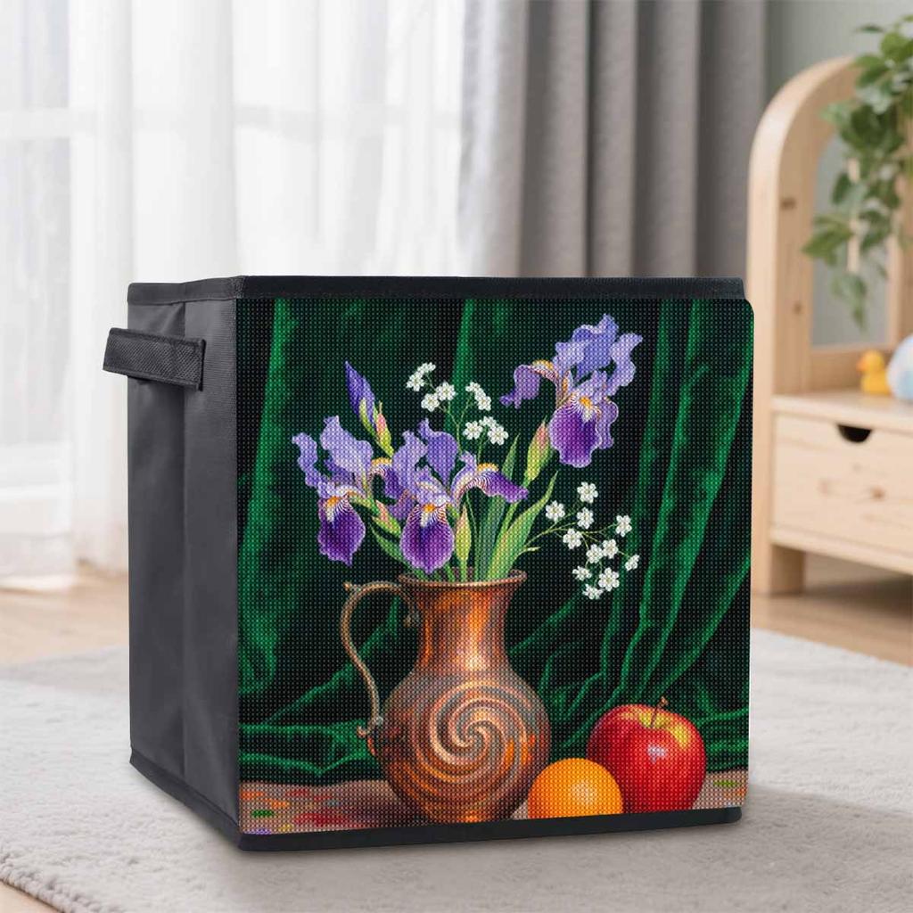 Beautiful Lavender 5D Diamond Painting Storage Basket Full Round Drill Mosaic Diamond Embroidery Cross Stitch Kits Home Decor Home Decor