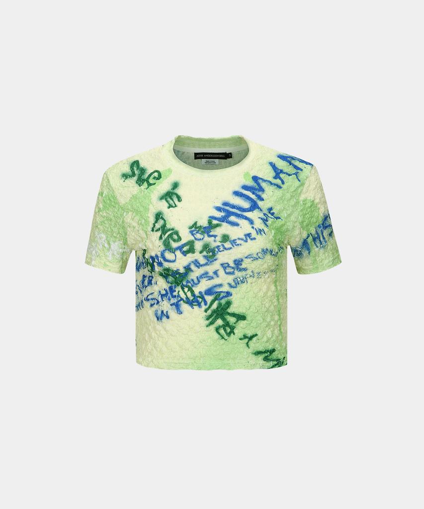 ADSB ANDERSSON BELL (Essential) Jennie Spray Lettering T-Shirt Atb1117W(Lemon)