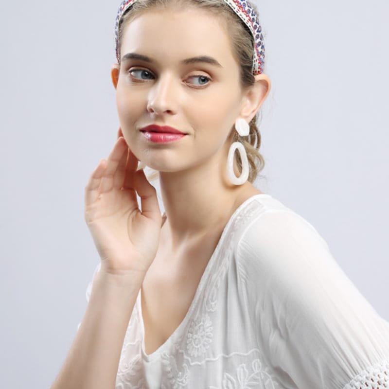 LALA Bandana Breites Haarband - Elfenbein