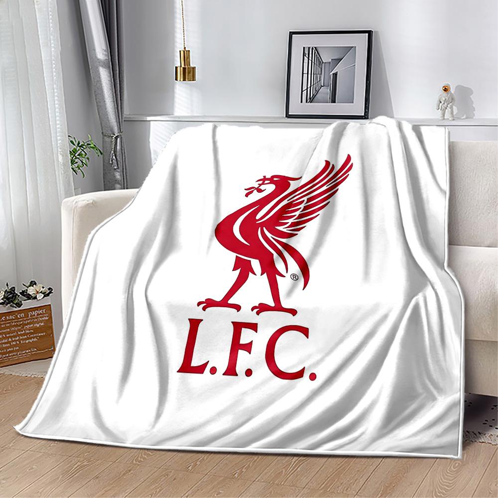 Liverpool Football Club Deken Warm Decor Geweldig Voor Kantoorstoel Bed Picknicks Vier Seizoenen Universeel Digitale Print