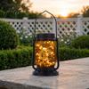 Solar Powered Lamps 1/2Pcs Camping Lantern, Waterproof Rechargeable Super Bright LED Garden Lights Lamp, Outdoor Emergency Hiking Tent Hanging Light