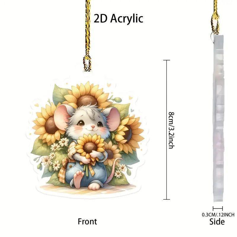 

Acrylic Adorable Cartoon Car Pendant For Eyecatching Decoration Automotive