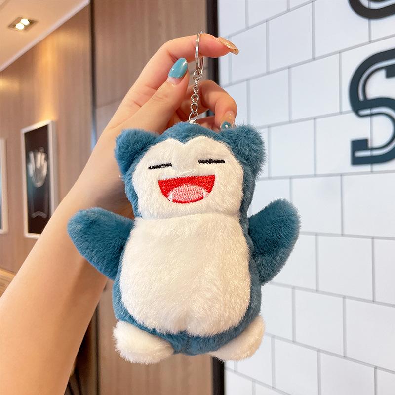 

Snorlax Plush Keychain Doll Cute Gengar Jigglypuff Doll Cartoon Bag Keychain Plush Toy Decorate Children s Birthday Gift