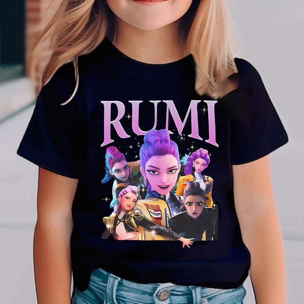 Kpop Demon Hunters Children's T-Shirt Kids Short Sleeve Cute Tiger Boys Girls Summer Fashionable Comfortable T-Shirt
