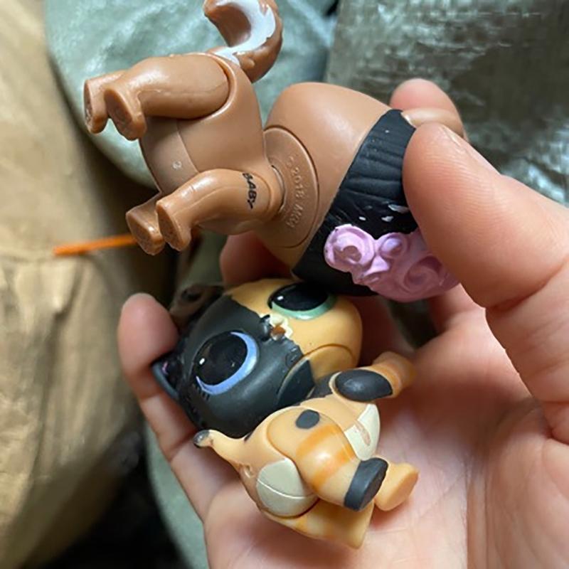 1Pc Big Eyed Animals Random Super Mini Dolls 3Cm Pet Girls Diy Collectible Toys Children'S Birthday Gift