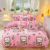 Girl Heart Fresh Small Floral Bedding Four-piece Set Washed Cotton Dormitory Bed Single Three-piece Set