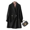 Double-sided cashmere coat women's short loose small 100% wool coat women's