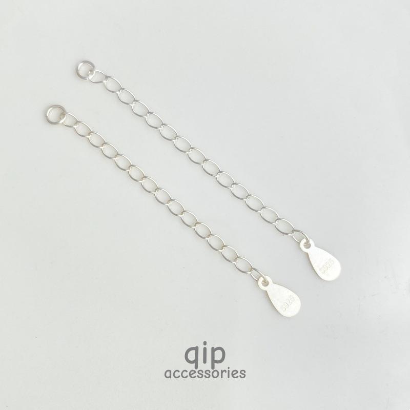 S925 Sterling Silver Gold-Plated Teardrop Extension Chain for Bracelet/Necklace.