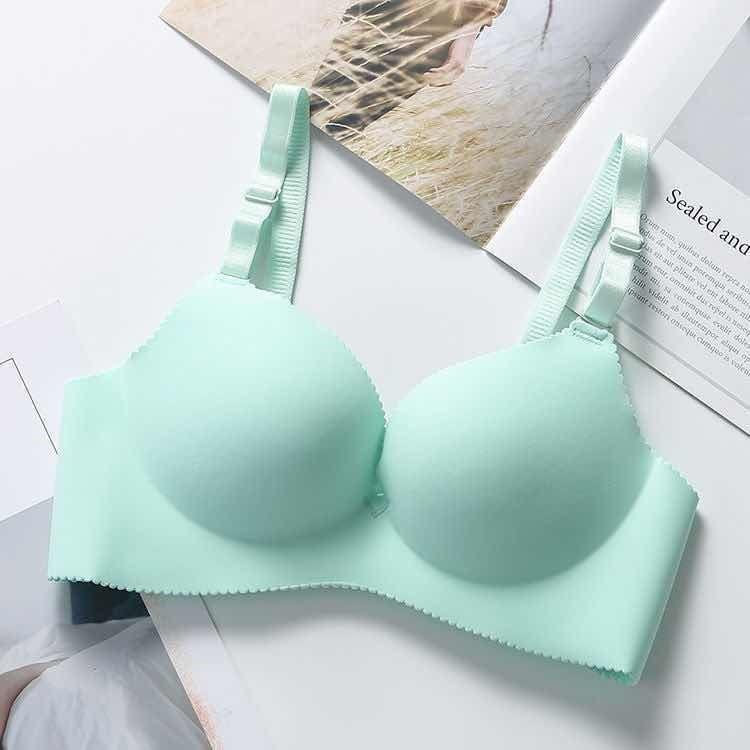 Seamless Wireless Bra: Soft Cotton, Thick Style for Small Bust Lift