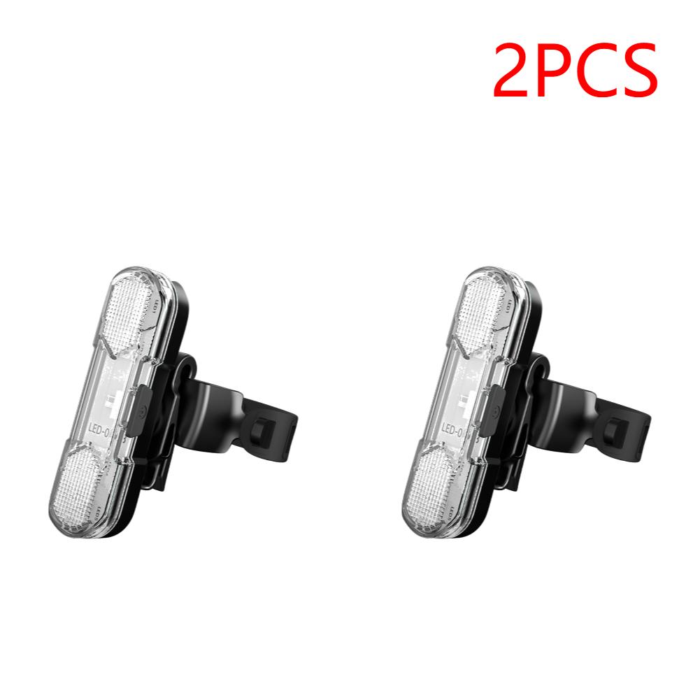 1-4Pcs Waterproof LED Bike Tail Light USB Rechargeable Bicycle Rear Safety Warning Light Portable Light Mountain Bike Lights