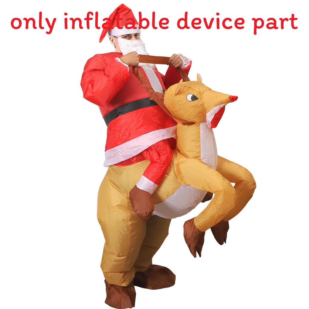 Weihnachtsmann Aufblasbares Rentier Kostüm zum Aufsitzen für Party Events