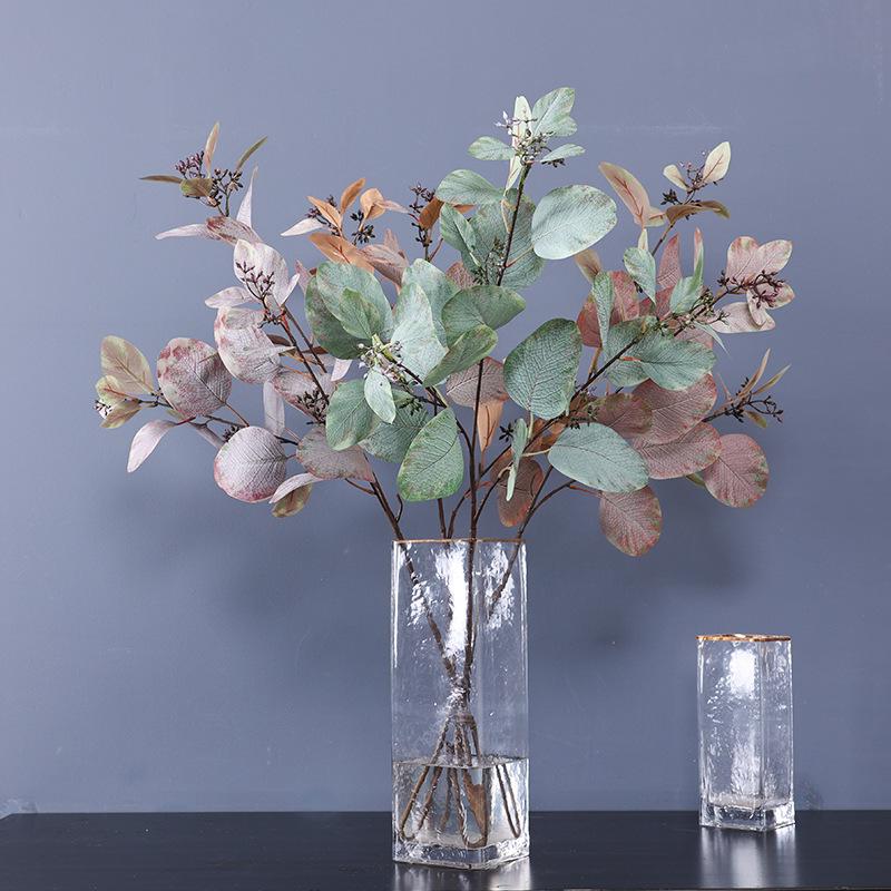 Simulation Green Plant Long Branches with Fruit Eucalyptus Eugene Money Leaf