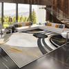Golden Geometric Carpet for Living Room Large Area Modern Decoration Home Rugs for Bedroom Soft Non-slip 200x300 Lounge Sofa Mat