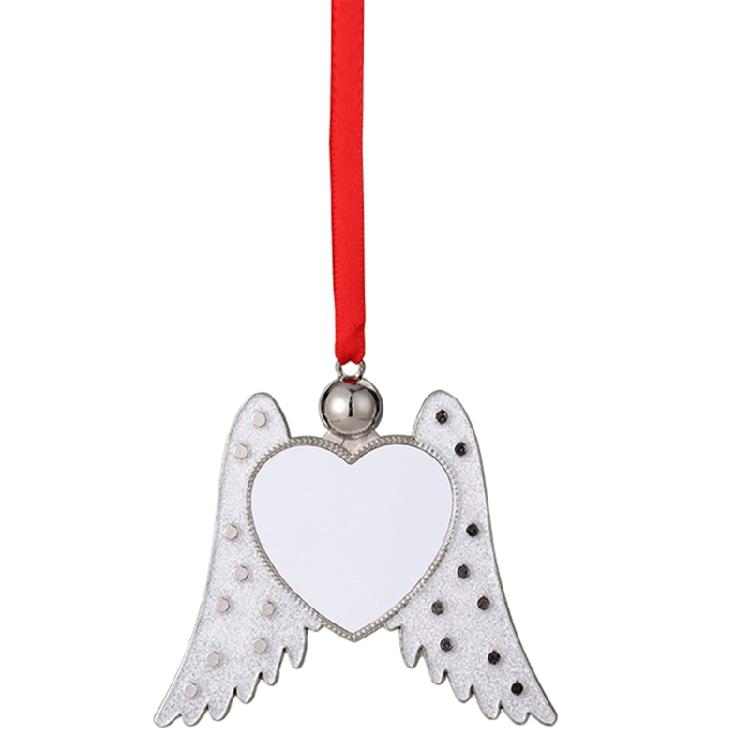 

Angel Wing Shape Blank Hot Transfer Printing Pendant Jewelry Making Ornament 1 белый