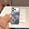Gradual change smudge suitable for Apple 17Pro max mobile phone case iPhone16 new 15/14 glitter frame lens case