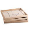 Wood Jewelry Display Tray for Necklaces Bracelets Pendant Stackable Organizer