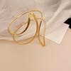 Minimalist Double-Layer Hollow Armlet: European & American Style, Exaggerated & Fashionable High-End Bracelet