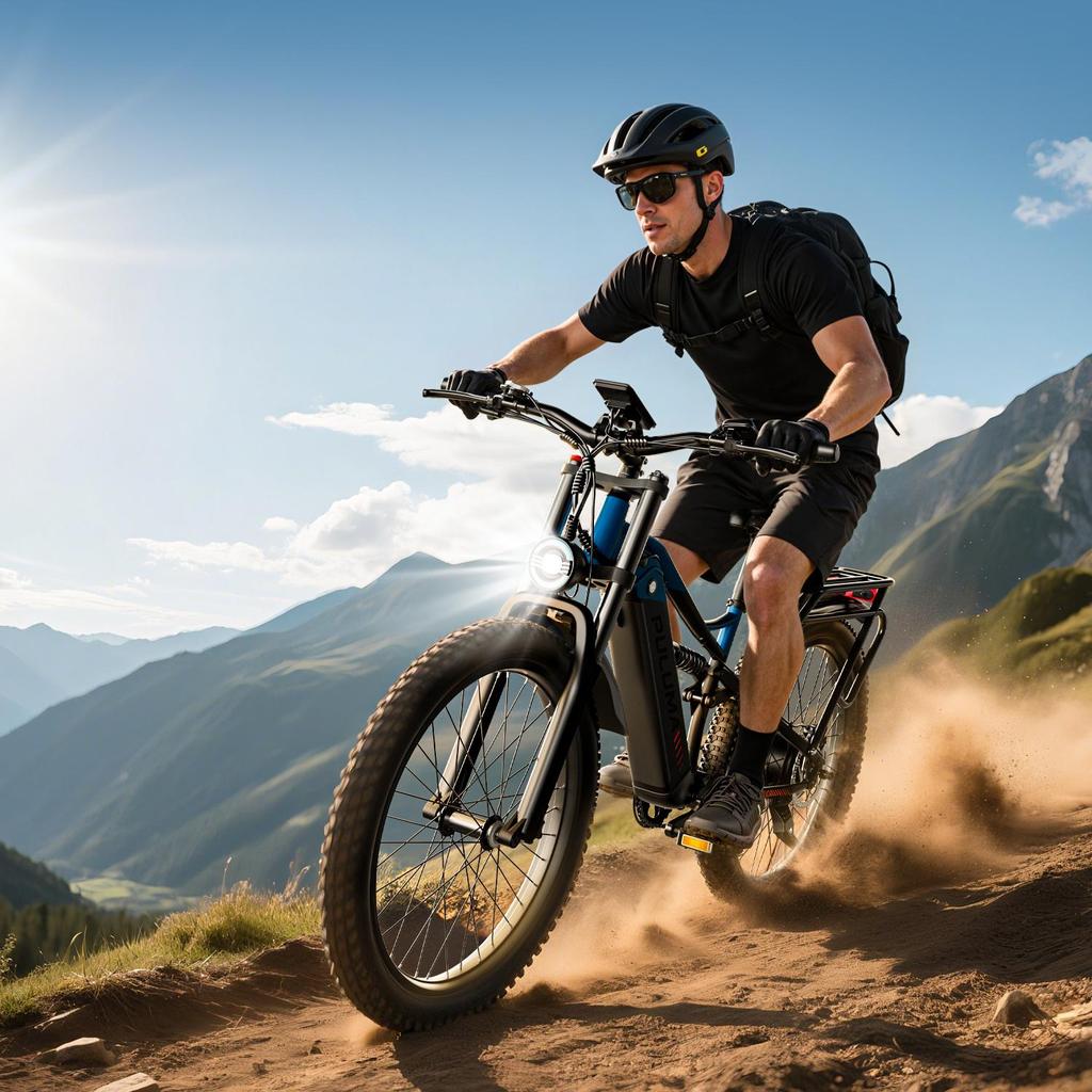 PULUMA PE86 Electric Bike, 500W Motor, 48V 20Ah Battery, 26 X 3.0 Inch Tires, 150 Km Range