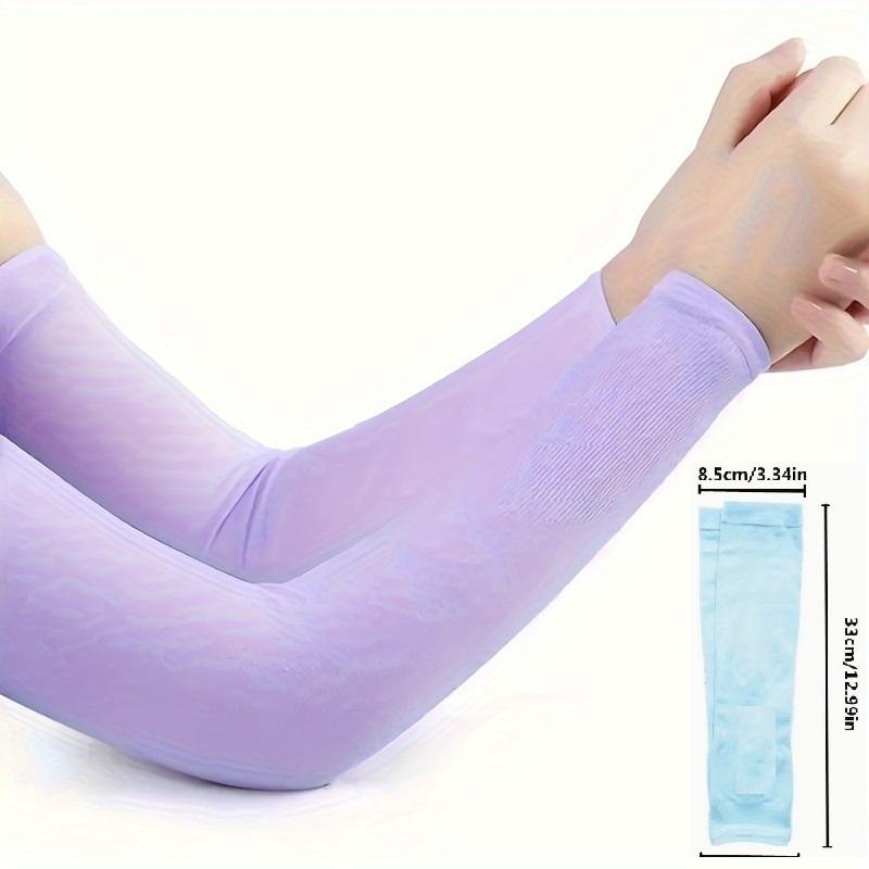 Maniche da Braccio Rinfrescanti in Seta di Ghiaccio Estate Protezione Solare UV Compressione UPF 50+ per Donne Pallavolo Sport Giovanili