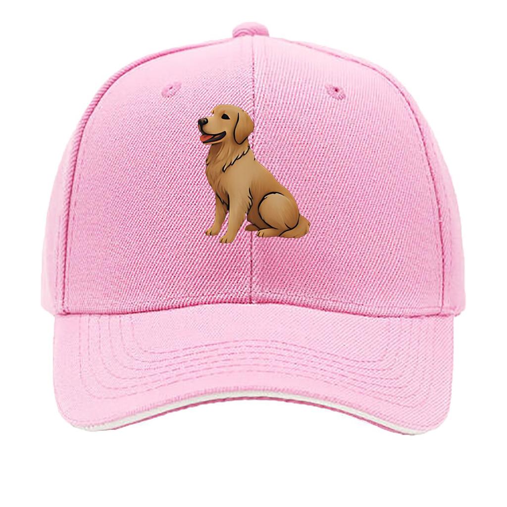 Cartoon Golden Retriever Resin OrnaUnisext Hip Hop Hat Fashion Outdoor Sports Sandwich Baseball Cap