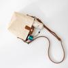IELGY Ladies Bucket Messenger Bag Simple Atmospheric Canvas