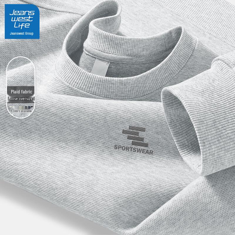 JEANSWEST LIFE Men's Round Neck Long Sleeve Sweatshirt