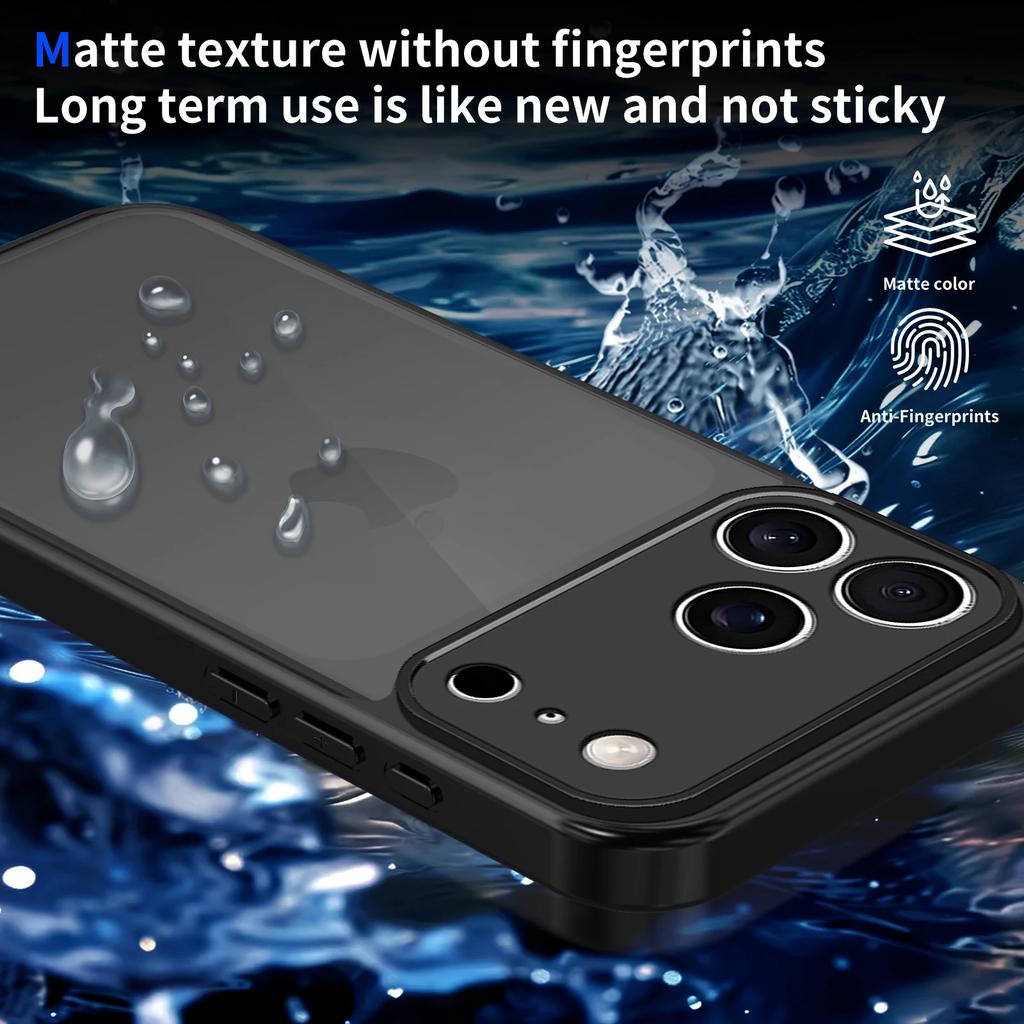 Hülle Für iPhone 17 Pro Max 16 15 14 Plus 13 12 11 Pro Max 17Air 16e Matt Transparent Linsenschutz Armor Stoßfeste Abdeckung