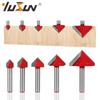 6mm V-Groove Bit Woodworking Cutter - 3D Engraving Knife, V-Shaped, 60/90 Degrees, 6 Patterns