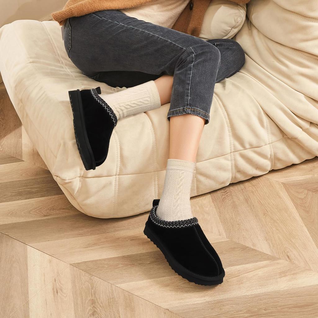 Fashion Smile PoP Winter Fuzzy Men Slippers New Genuine Suede Men Shoes Warm Nonslip Short Plush Shoes Soft Home Men Cotton Slippers