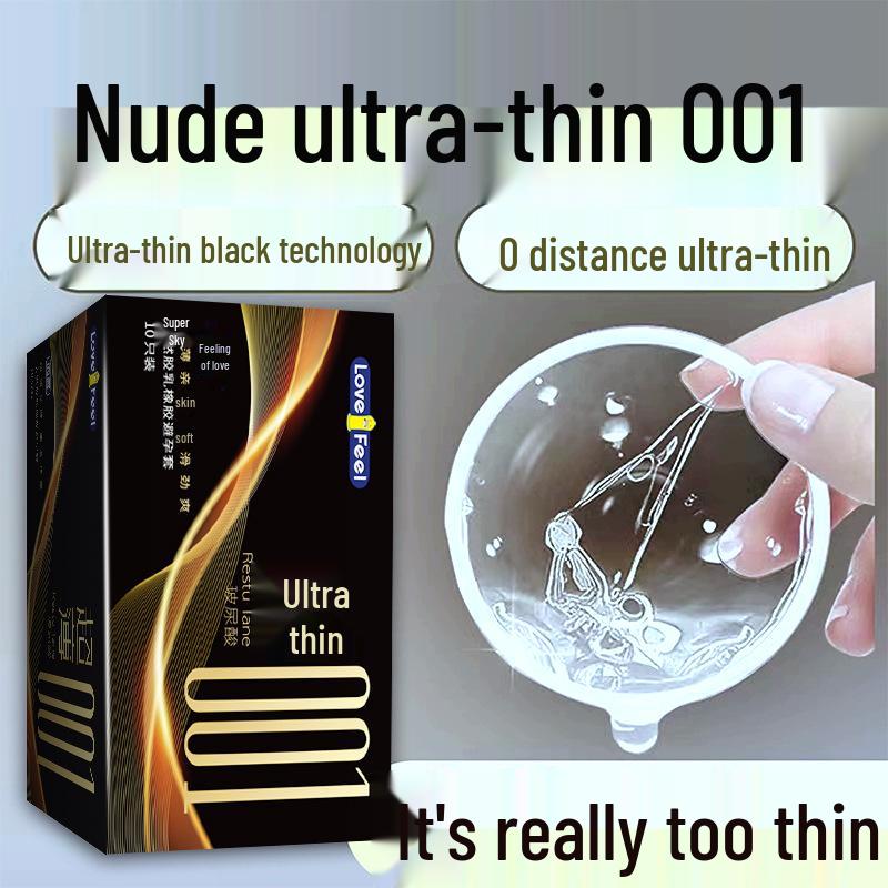 Ultra-Thin 001 Hyaluronic Acid Small Condoms for Men - Bare Entry, Long-Lasting, Safe Condoms