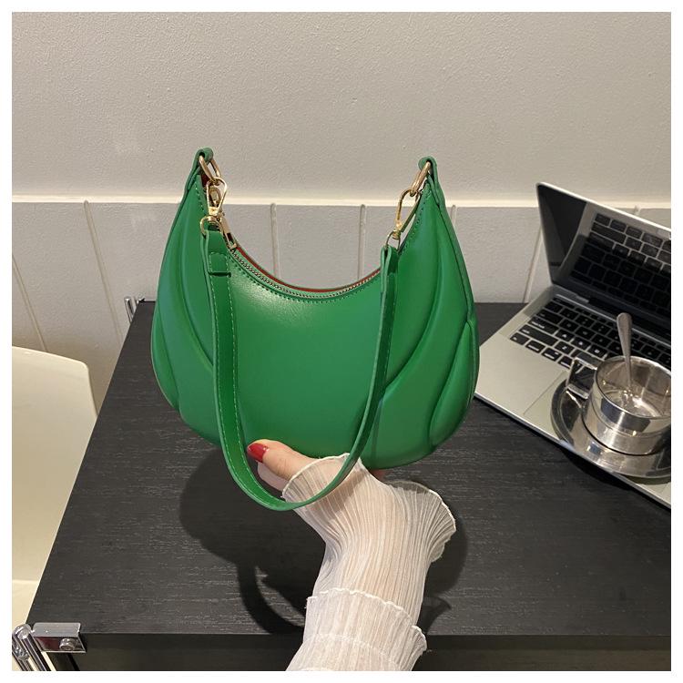 Autumn 2025 Women's Soft Leather Shoulder Bag - Trendy Niche Design, Versatile Underarm Bag for Commuting