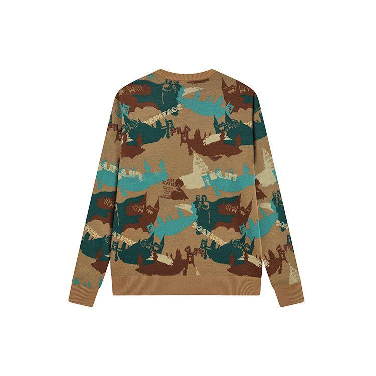 Fila Christmas Loose Sweater Men Sweater F11M248404F-ZA