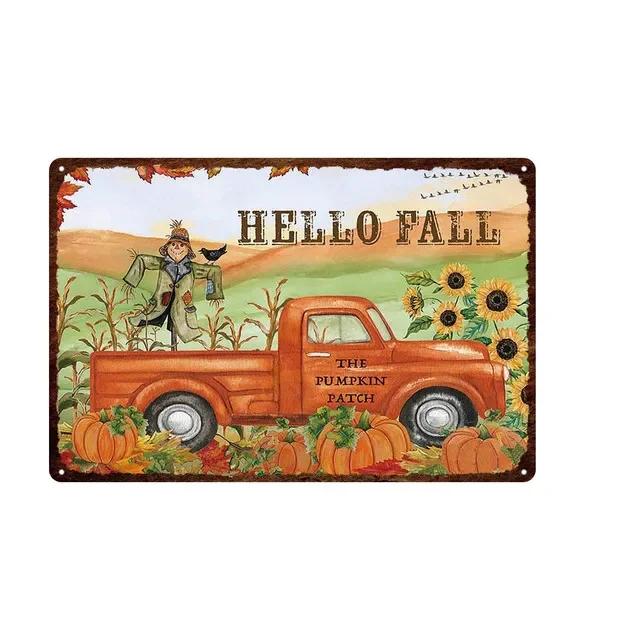 Vintage Farm Fresh Eggs Tin Sign  Rustic Chicken  Horse Metal Plate Poster for Farmhouse Kitchen Wall Decor