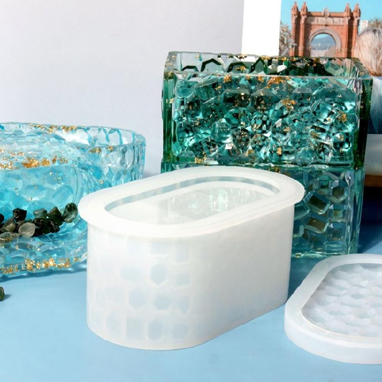 Box Resin Mold Storage Box Resin Molds Silicone Jewelry Box Resin Mold with Lid