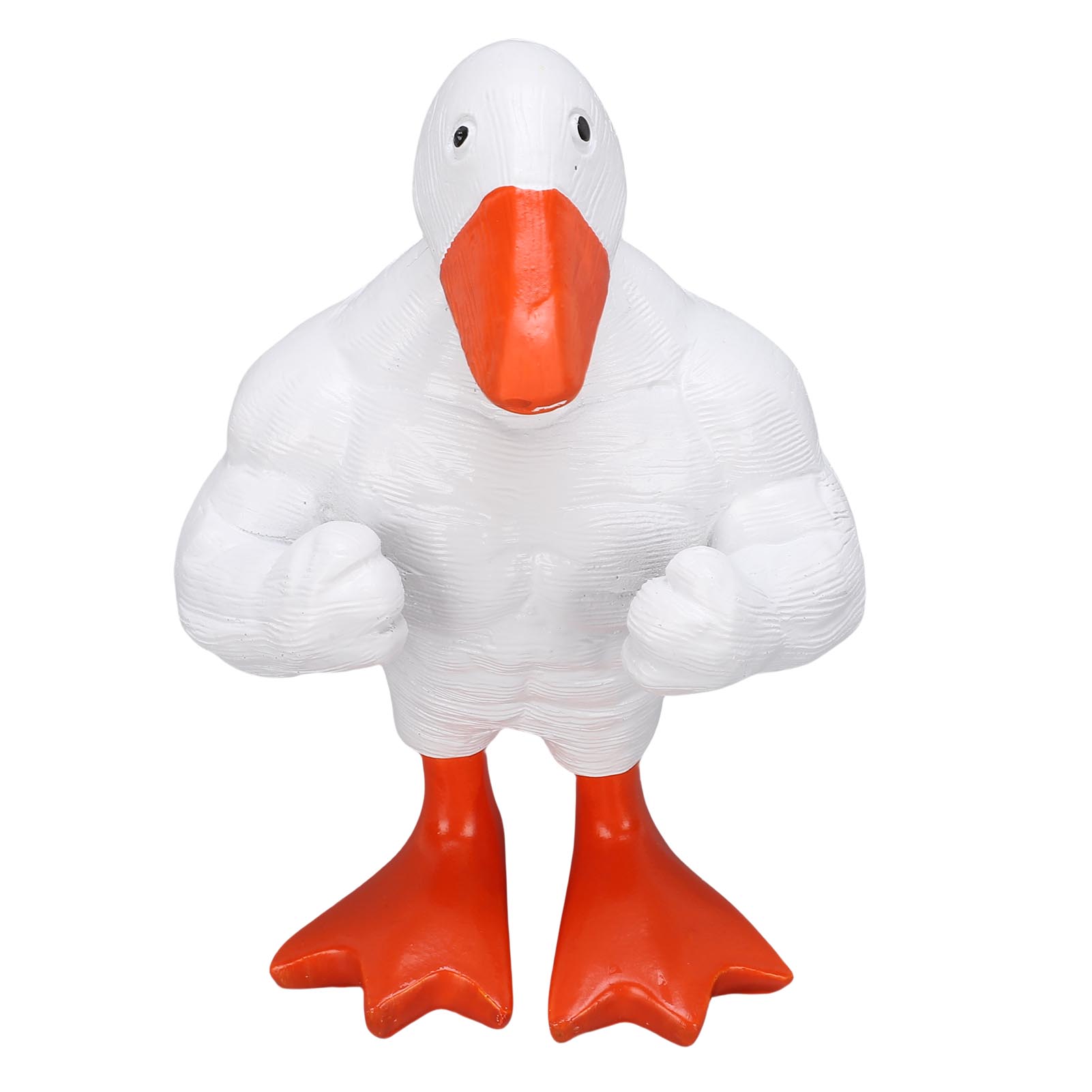 

Magnetic Key Holder Muscle Duck Plastic Funny Muscle Duck Statue Desktop Decor for Home Entryway Table White белый